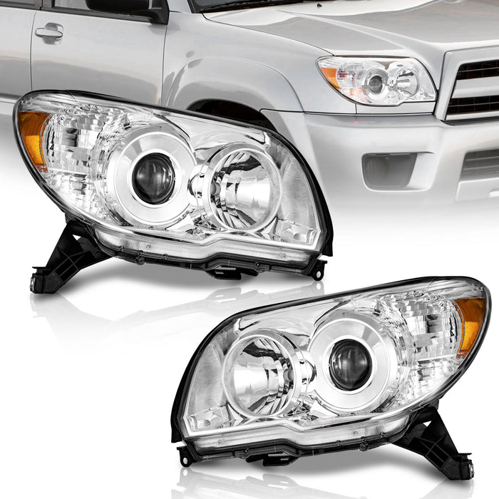 For 2006-2009 4Runner Headlights(Chrome)