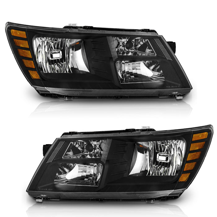 For 2009-2020 Dodge Journey Headlights(Black)