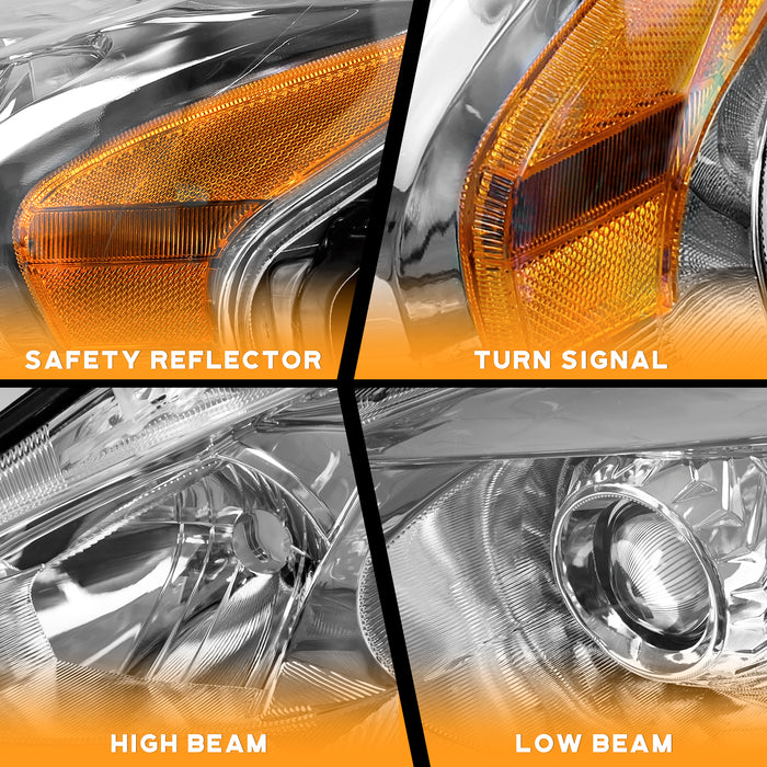 WEELMOTO Headlight Assemblies for 2013-2015 NISSAN Altima Sedan, Headlights Assembly Headlamp Replacement