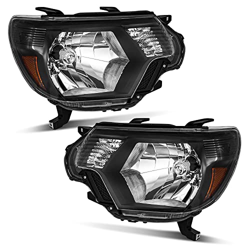 For 2012-2015 Toyota Tacoma Headlights (Black) — WEELMOTO